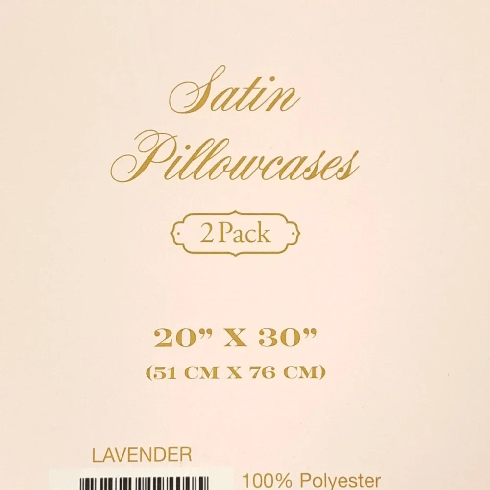 Maison‎ Des Fleurs Paris Purple Satin Pillowcases 2 Pack 100% Polyester